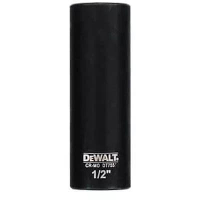 Торцева головка DeWALT ударна "IMPACT" 1/2" х 19 мм, подовжена, шестигранна (DT7553)