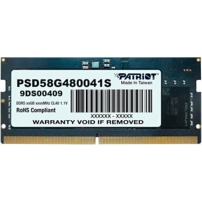 Модуль пам'яті для ноутбука SoDIMM DDR5 8GB 4800 MHz Patriot (PSD58G480041S)
