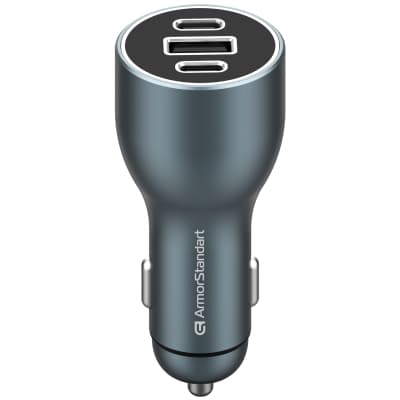 Зарядний пристрій Armorstandart Resolute Power ASPP-21 120W 2xUSB-C, 1xUSB-A (ARM70026)