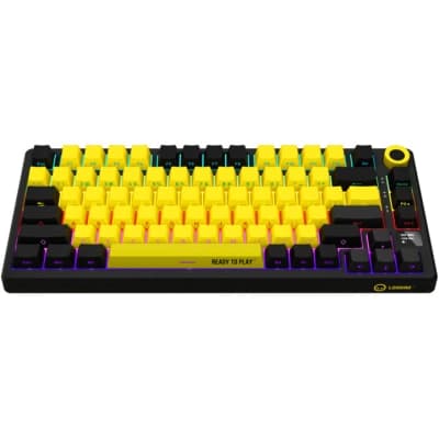 Клавіатура Lorgar KBP7075W Pro RGB Wireless/Bluetooth/USB UA Black/yellow (LRG-KBP7075W-YL-US)