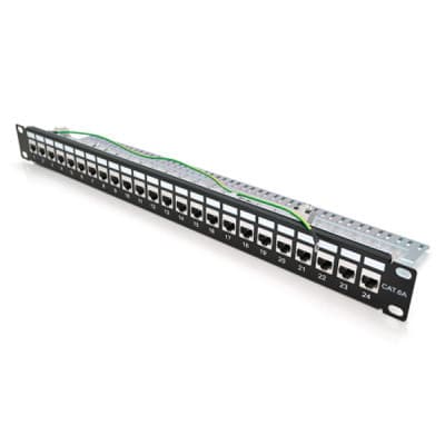 Патч-панель 19" 24хRJ-45 FTP 1U cat.6A, w Organizer PiPo (PP247191UFTP)