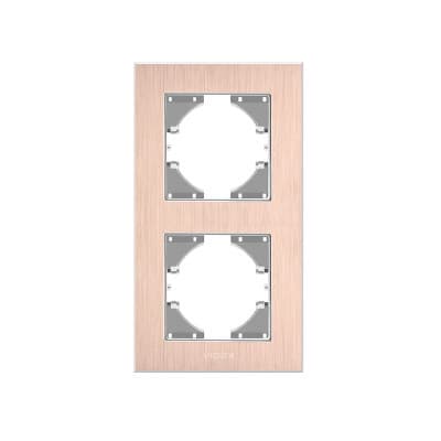 Рамка Videx BINERA мідний алюміній 2 пости (VF-BNFRA2V-CP)