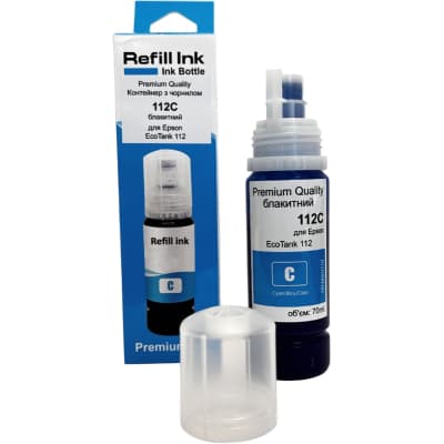 Чорнило Premium Quality Epson 112C 70мл Cyan (70264875)