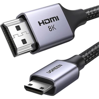 Кабель мультимедійний HDMI M to HDMI mini M 2.0m 8K HD163 black Ugreen (15515)