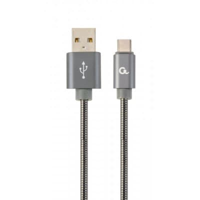 Дата кабель USB 2.0 AM to USB-C 1.0m Cablexpert (CC-USB2S-AMCM-1M-BG)