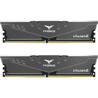 Модуль пам'яті для комп'ютера DDR4 16GB (2x8GB) 3600 MHz Vulcan Z Gray Team (TLZGD416G3600HC18JDC01)