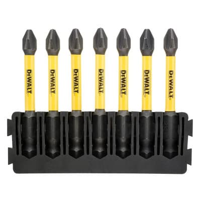 Набір біт DeWALT в касеті для Tough Case, FlexTorq, L = 57 мм, біта Рh2 - 7 шт, (DT70817)