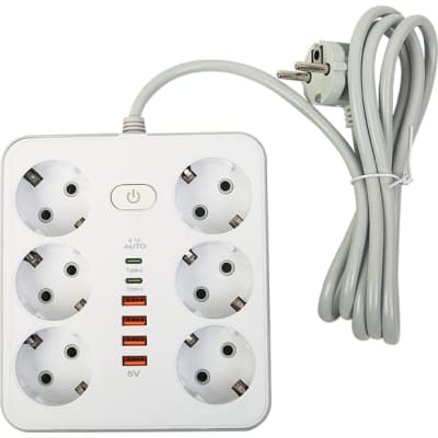 Мережевий фільтр живлення XoKo XK-SP-6-4-2-WH