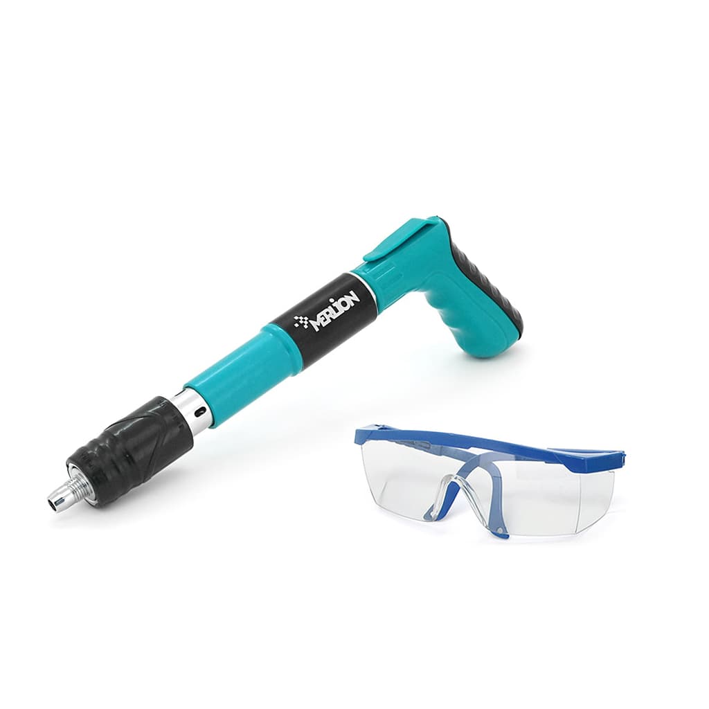 Цвяхозабивач Voltronic YT40291 для піроксилінових цвяхів 7,3мм, захисні окуляри, кейс, Green (YT40291)