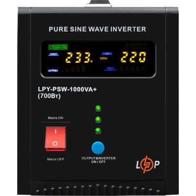 Пристрій безперебійного живлення LogicPower LPY- PSW-1000VA+ (700W) (22871)