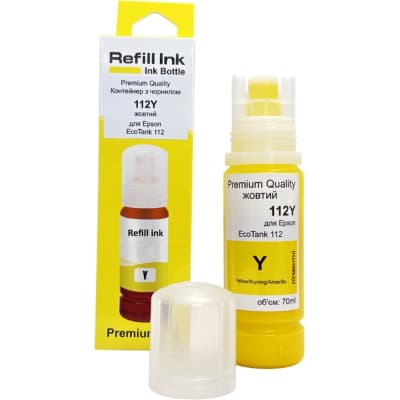 Чорнило Premium Quality Epson 112Y 70мл Yellow (70264877)