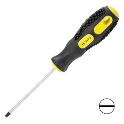 Викрутка Sigma шліцева SL3.0x75мм CrV (4006301)