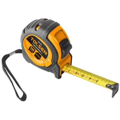 Рулетка Tolsen 5 м х 25 мм пластик гума (36142)