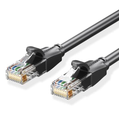 Патч-корд 5м, UTP cat 6 RJ-45 black VENTION (IBEBJ)