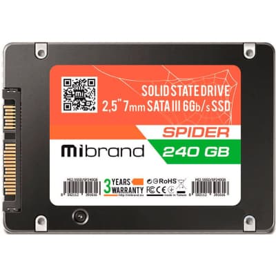 Накопичувач SSD 2.5" 240GB Mibrand (-MI2.5SSD/SP240GB)
