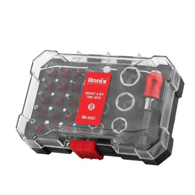 Набір інструментів Ronix головок і біт, 28 шт. (RH-5451)