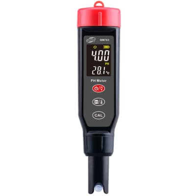 Тестер якості рідин Benetech кислотності та температури (pH-метр) 0,00-14,00 pH (+/-0,05) ,GM763 (GM763)