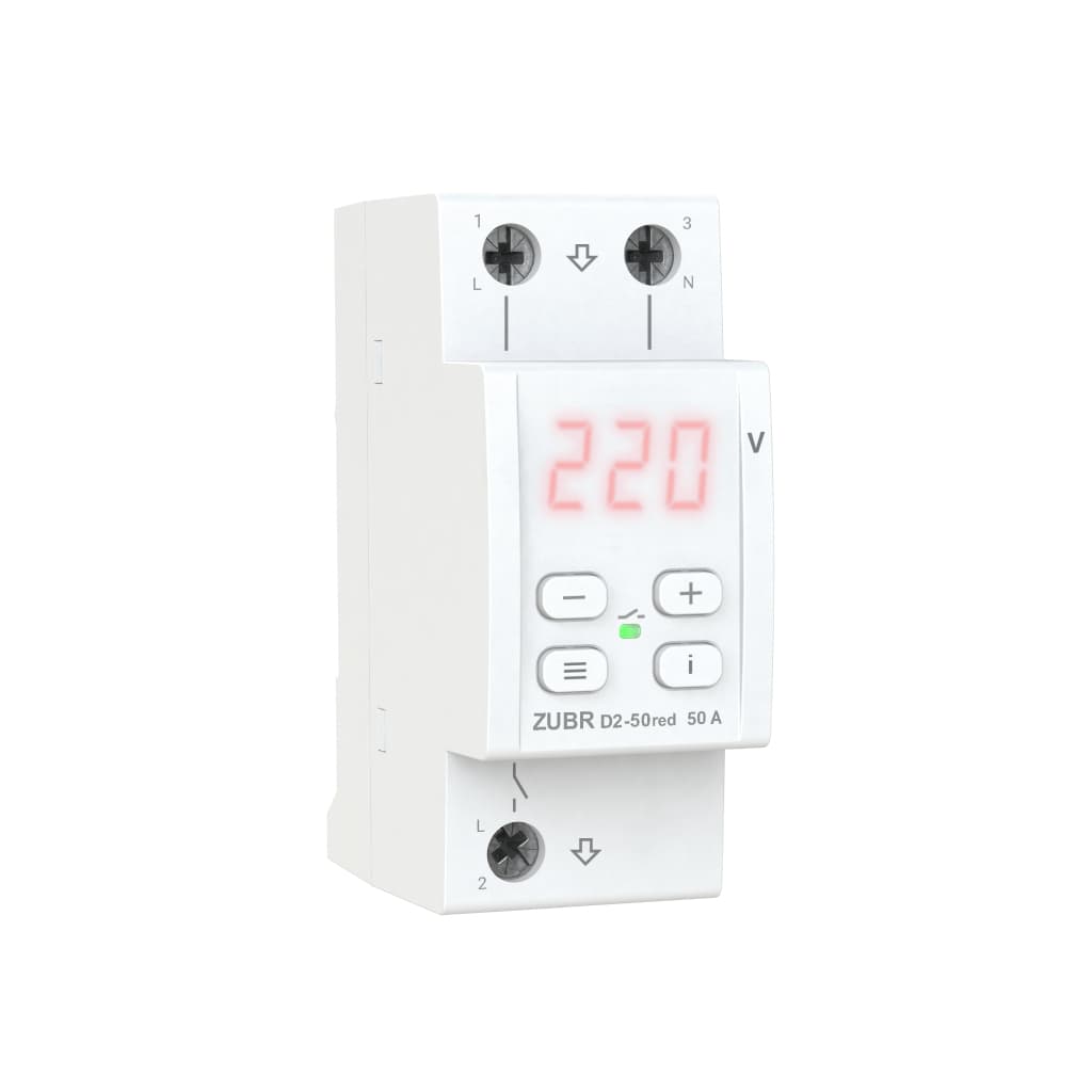 Реле напруги ZUBR D2-50 red (4820120221729)