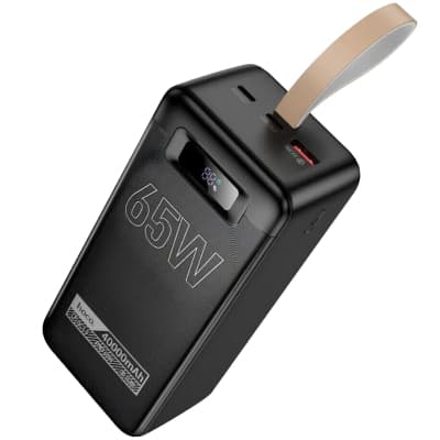 Батарея універсальна HOCO 40000mAh Aquila PD/3.0/65W QC/3.0 Black (DB82 / 714726)