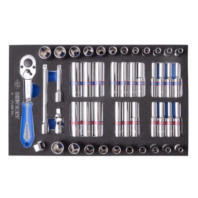 Набір інструментів KING TONY 1/4" 48 шт. в ложементі (9-2548CRV)