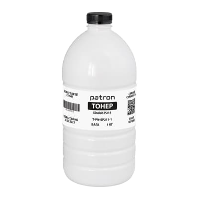 Тонер Pantum/Sindoh P211, 1 кг Patron (PN-SP211-1)