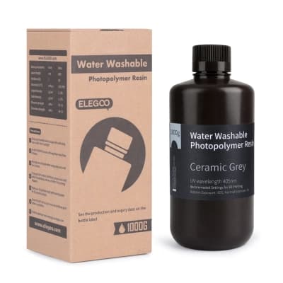 Фотополімерна смола ELEGOO Resin, Water Washable, 1кг, gray (50.103.0117)