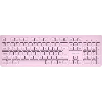 Клавіатура Canyon HKB-W01 Silent Wireless UA Pink (CNS-HKBW01P)