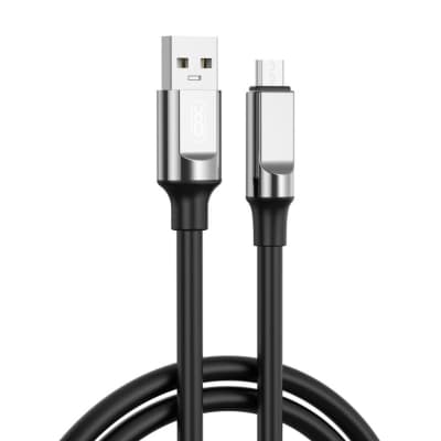 Дата кабель USB 2.0 AM to USB-C 1.0m 6A silicone black XO (NB251_C_Black)