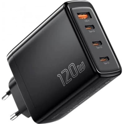 Зарядний пристрій Essager 3xUSB-C + 1xUSB 120W GaN (ECT3CA-JZB01-Z)