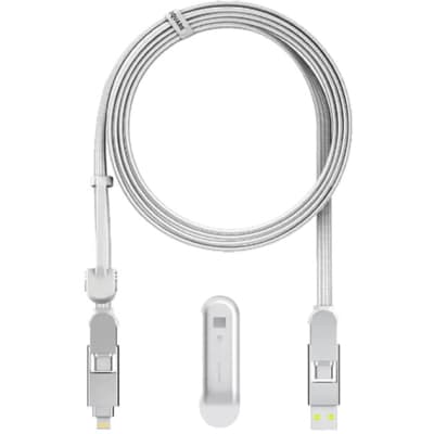 Дата кабель 6in1 inCharge XL 3.0m white Rolling Square (XLL02R)