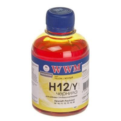 Чорнило WWM HP №10/ 11/12/13/14/82 (Yellow) (H12/Y)