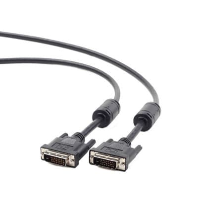 Кабель мультимедійний DVI M to DVI M 1.8m 24+1pin Cablexpert (CC-DVI2-BK-6)