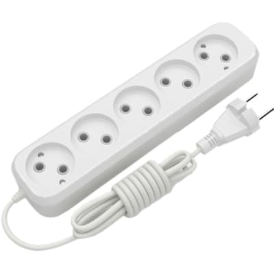 Мережевий подовжувач Electrum C-ES-1816 3.0m 5 роз, white (C-ES-1816)