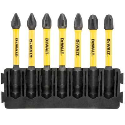 Набір біт DeWALT в касеті для Tough Case, FlexTorq, L=57 мм, Рh1-2шт, Рh2-3шт, Рh3-2шт. (DT70818)