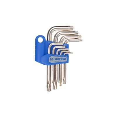 Ключ KING TONY Torx 9 шт,. Т10-Т50, Г-подібний (20309PR)