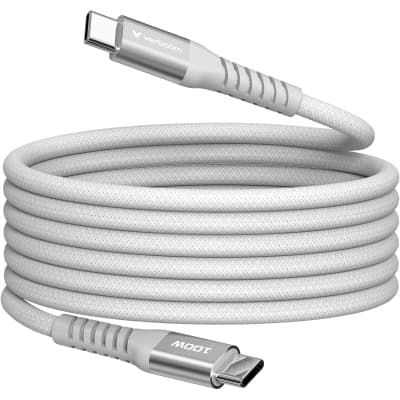 Дата кабель USB-C to USB-C 1.2m Magnetic 100W gray Verbatim (31854)