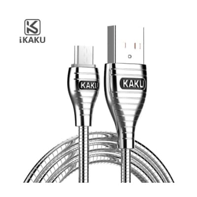 Дата кабель USB 2.0 AM to Micro 5P 1.0m 2.8A silver iKAKU (YT-iK/AL-MS)