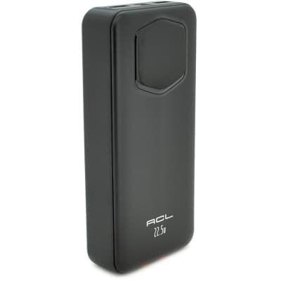 Батарея універсальна ACL 20000mAh, 22.5W, Type-C, Lighting, Black (PW-140B)