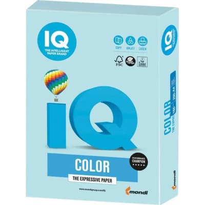 Папір Mondi IQ color А4 pastel, 80g 500sheets, Blue (MB30/A4/80/IQ)
