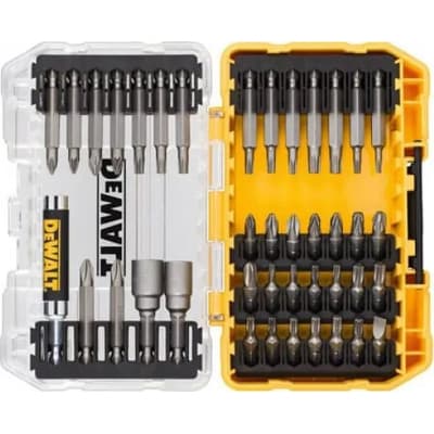 Набір біт DeWALT Phillips, Pozidriv, Torx, L = 25, 50 мм, головки 8, 10 мм, маг. держ., 40 шт, кейс (DT70705)