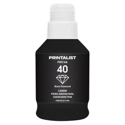 Чорнило Printalist Canon GI-40 для G5040/G6040 190г Black Pigm. (PL40BP)