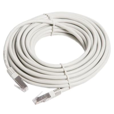 Патч-корд 10м, FTP, cat.5e, CU, 24AWG, gray Kingda (KD-PAFT41000GY)