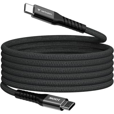 Дата кабель USB-C to USB-C 1.2m Magnetic 100W black Verbatim (31863)
