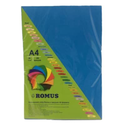 Папір Romus А4 80 г/м2 100c, blue dark (R51383)