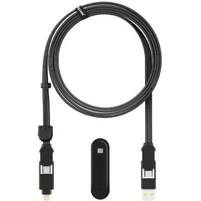 Дата кабель 6in1 inCharge XL 3.0m black Rolling Square (XLL01R)