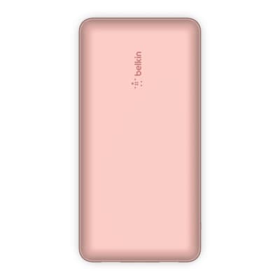 Батарея універсальна Belkin 20000mAh 15W, Dual USB-A, USB-C Rose Gold (BPB012BTRG)