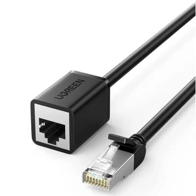 Патч-корд 2м, F/UTP cat 6 RJ-45 extension black Ugreen (U_11281)