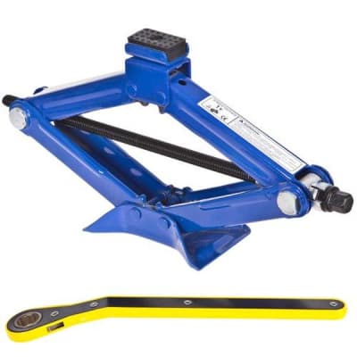 Домкрат VITOL "ромб" з тріскачкою 1 т висота підйом 350мм (DB-T10103A)