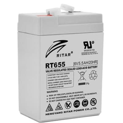 Батарея до ДБЖ Ritar AGM RT655, 6V-5.5Ah (RT655)