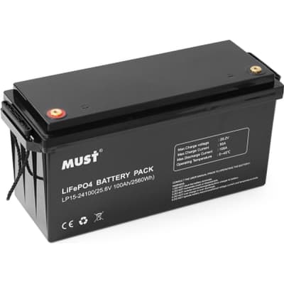 Батарея LiFePo4 Must 25.6V - 100Ah (LP15-24100)